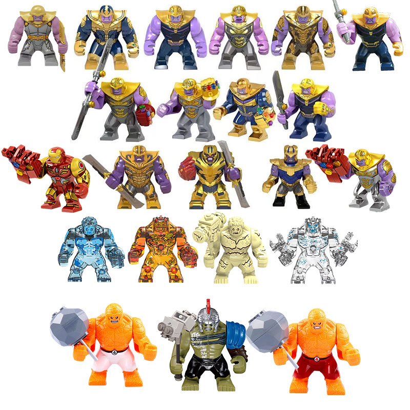 Lego Minifigure Holder - Personnage de super-héros Marvel Thanos, Stone
