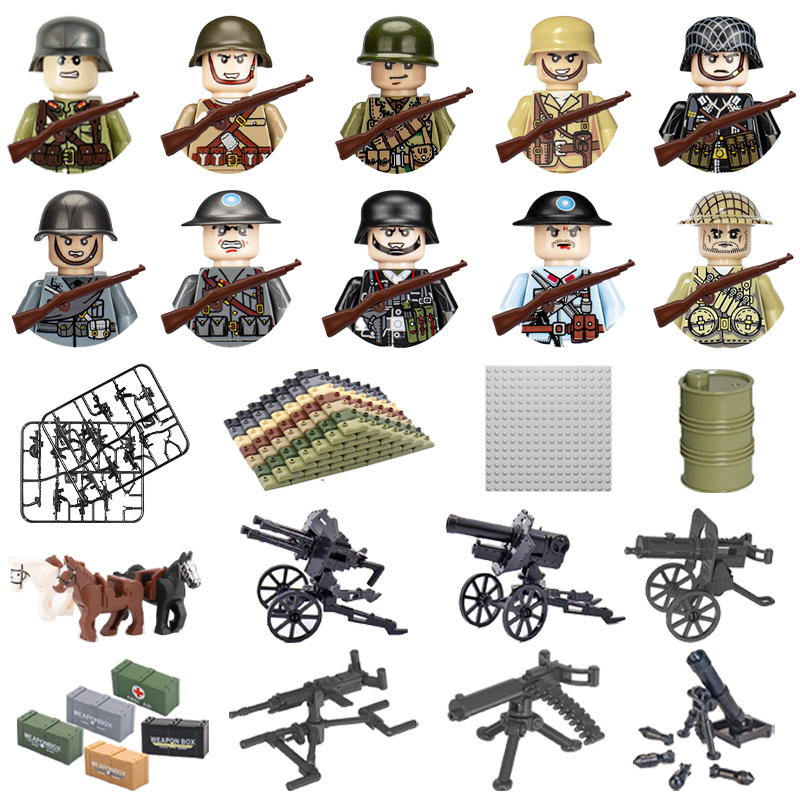24 pièces/lot WW2 personnage m - Lego Minifigure Holder avis et prix